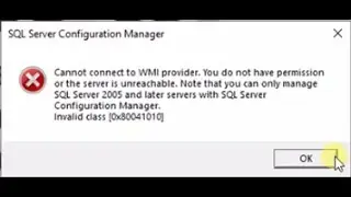 Cannot connect to WMI Provider || Solved 100%