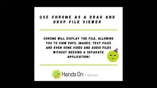 Using Chrome As A Drag And Drop File Viewer