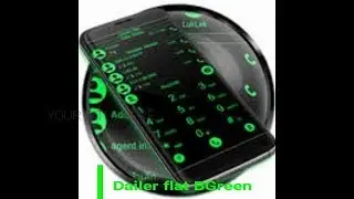 Theme for Rocketdial and Exdialer Flat BGreen (Make your OK button beautiful)