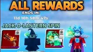 NEW JACK-O-LANTERN SPIN REWARDS In Roblox Blade Ball