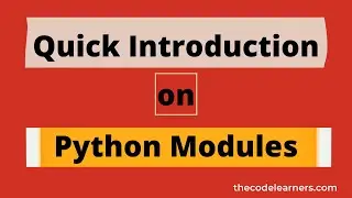 Quick Introduction on Python Modules