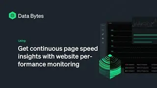 Get continuous page speed insights with website performance monitoring