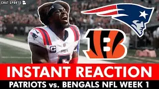 INSTANT REACTION! Patriots vs. Bengals NFL Week 1 Game Ft. Jacoby Brissett