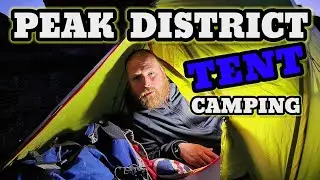 solo WILD camping in a SMALL one man TENT