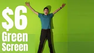 Making A GIANT Green Screen for $6!