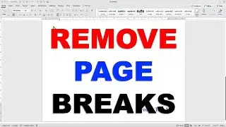 How to Remove Page Breaks in a Word Document