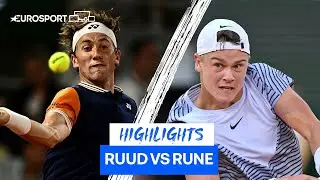 Ruud Prevents Rune Comeback To Reach Successive French Open Semi-Finals!  | Eurosport Tennis