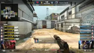 3 Pointer Grenade Missed - Team Liquid vs FaZe Clan MLG CS:GO Major Championship: Columbus