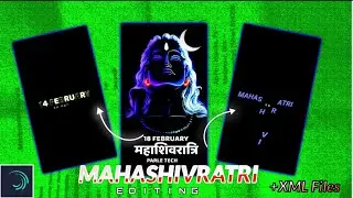 Mahashivratri Special Status Video Editing alight motion || +XML Files