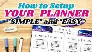 How to SETUP YOUR PLANNER for the School Year 📚 Beginner Bullet Journal Tutorial