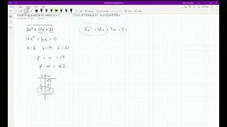 Factoring quadtratics by grouping