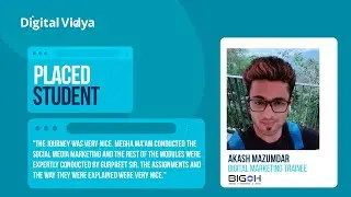 How did Digital Vidya help Akash in getting a Job?