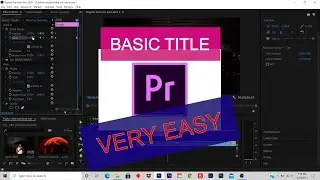 FULL Basic Titles for Beginners Adobe Premiere Pro CC (2021)