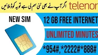 Telenor new sim offer codes #telenor #freeinternet #code