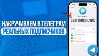 Как накрутить реальных подписчиков в Telegram? Лучший Способ (2024)