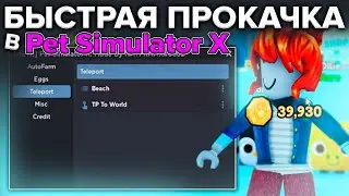 Быстрая Прокачка в Pet Simulator X 😎 Крутые Читы на Пет Симулятор Х