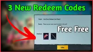 Pubgmobile 3 New Redeem Codes | Free Gunskin and parachute skin | Lucky bunny Event codes