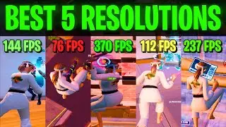 The BEST 5 Stretched Resolutions in Fortnite! (HUGE FPS BOOST)