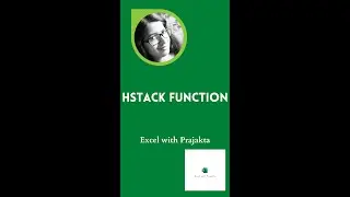 Hstack function | Hstck in excel | Excel with Prajakta