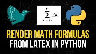 Render Math Formulas From LaTeX in Python