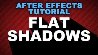 After Effects Tutorial How To Make And Animate Flat Shadows