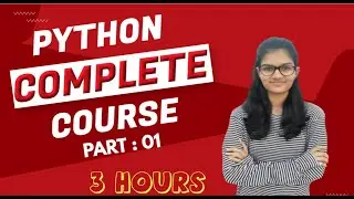 Python complete course Part:01 | python for beginners | learn python | basics of python | python