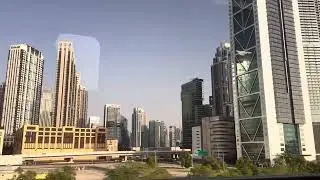 Dubai Metro Ride: A View of the Burj Khalifa