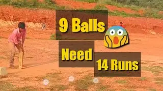 9 Balls Need 14 Runs ,Galli Cricket Boys|| Cricket team ||