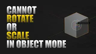 Cannot Rotate or Scale in Object Mode in blender ?