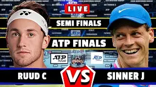 🔴LIVE: Sinner J vs Ruud C • Nitto ATP Finals Semi-Finals 