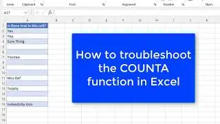 How to fix COUNTA issues in Microsoft Excel [When COUNTA is Still Counting Empty Cells] 