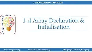 1-d Array Declaration and Initialization