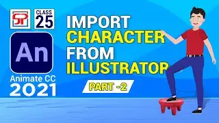 Adobe Animate CC 2021: Import Character from Illustrator | 2D Animation | Flash Tutorial | Part 2