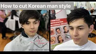 How to cut Korean man style? cosmetologycourse #cosmetologystudent#cosmetologyschoolinseattle