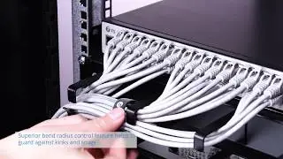 1U /2U 19in Metal Rackmount Cable Management Panel with D-Ring Hook | FS