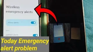 emergency alert problem today / how to stop emergency alert