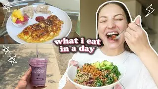 what i eat in a day: VEGAN 🌱 2023 quick + easy meal ideas (toronto vlog, nutbar, golf + F45 workout)