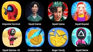 Imposter Survival, Squid Game, Squid Royale, Squid Game All Challenge, Cookie Carver, Sugar Candy