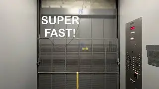 Insanely fast High Rise TKE Freight Elevator at the TK Test Tower Atlanta GA