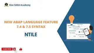 New ABAP Syntax- NTILE