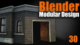 Blender Modular Design - 30 Entrance Point: Rounded Windows