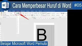 Belajar Microsoft Word 5# Cara Memperbesar Huruf di Word