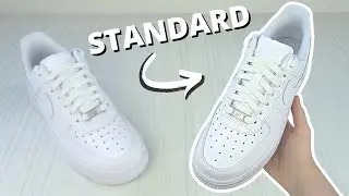 How To Lace Air Force 1s (STANDARD Way)