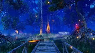 Swamp Sounds 🌲 Enchanted Primeval Forest Ambience 🐸 Nature Sounds at Night 😴 10 Hours