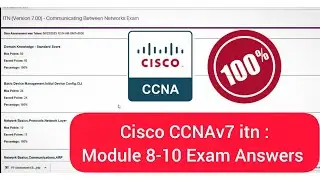 CCNA  Module 8-10 Test Answers / ITN (Version 7.00) : Communicating Between Networks Exam Answers