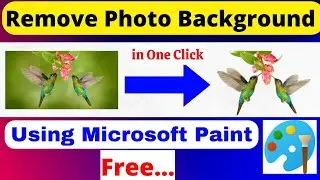 How to Remove Photo Background Using Microsoft Paint Free | Photo Background Remove Free