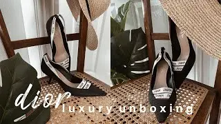 LUXURY UNBOXING & FIRST IMPRESSIONS: DIOR SHOES | Lucy Love