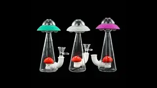 UFO water pipe smoking water bongs glass beaker bong dab rig bubblers shisha hookah set accessories