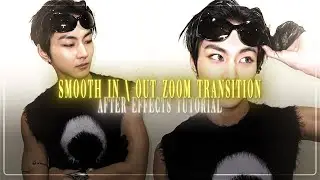 smooth IN \ OUT zoom transition tutorial || after effects