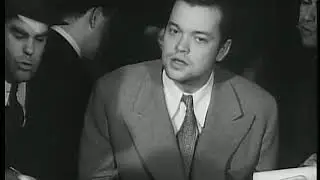 George Orson Welles Interviewed By Journalists After The War Of The Worlds Broadcast